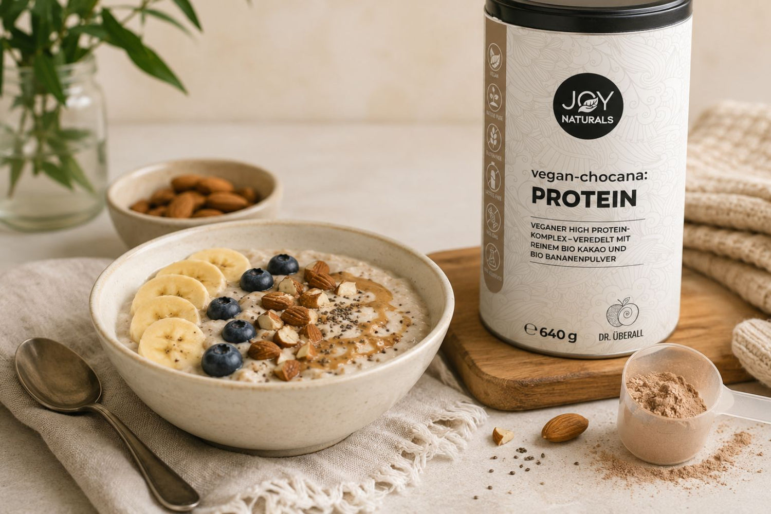 Veganes Proteinpulver ohne Süßstoffe wählen