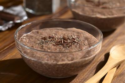 Einfacher Schoko-Chia-Pudding mit einer Prise Chili - besonders wertvoll bei hohem Beken-Anteil (Erde) 🌍🏔