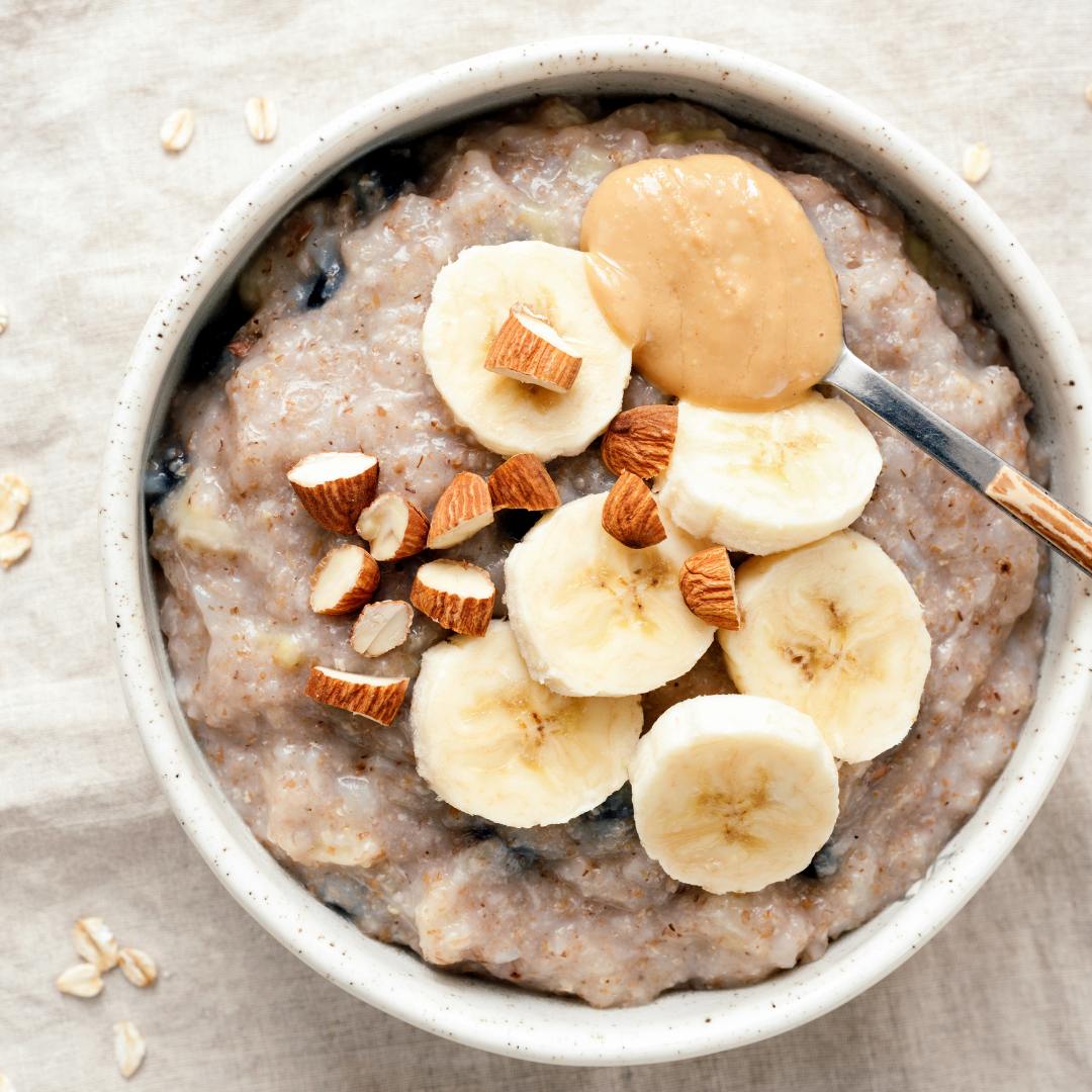 Erdmandel-Protein-Porridge-Natur mit Banane