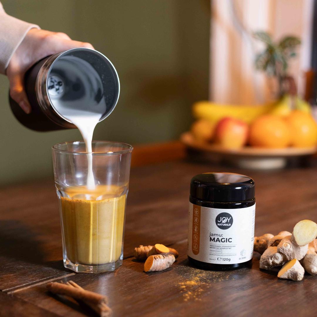 jamu:MAGIC – Inhaltsstoffe & Zutaten, jamu:MAGIC – Golden Milk Rezept