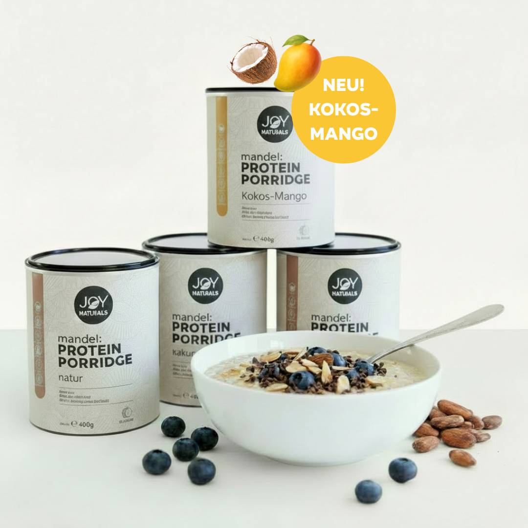 Mandel Protein Porridge Vorratsbundle – 5er Set (Alle Sorten + Lieblingssorte)