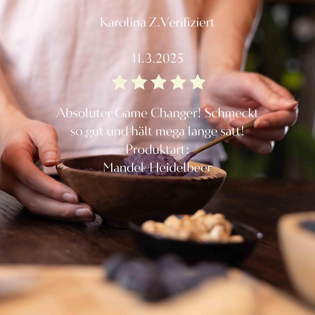 Kundenfeedback zu Mandel Protein Porridge