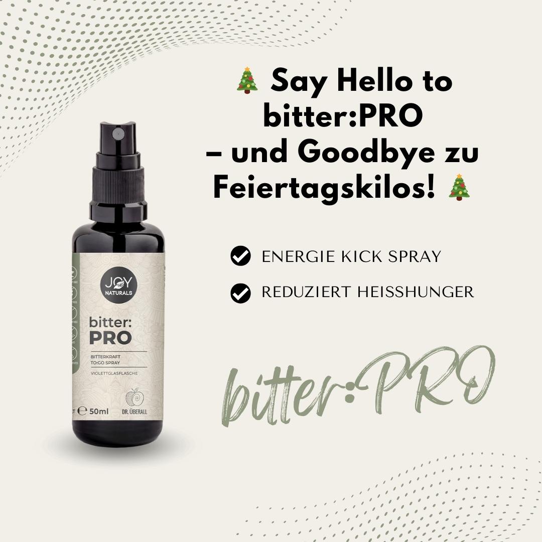 Bitterstoffe Spray gegen Heisshunger und für den schnellen Energie Kick