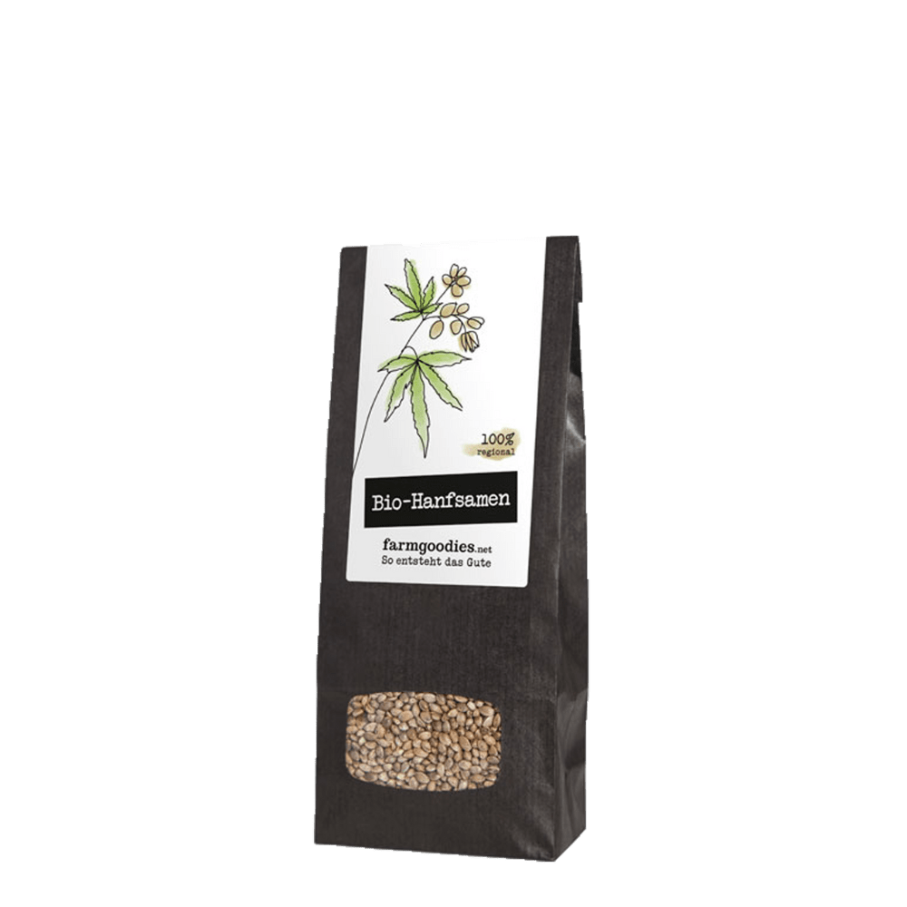 Organic hemp seeds (unpeeled) 250g