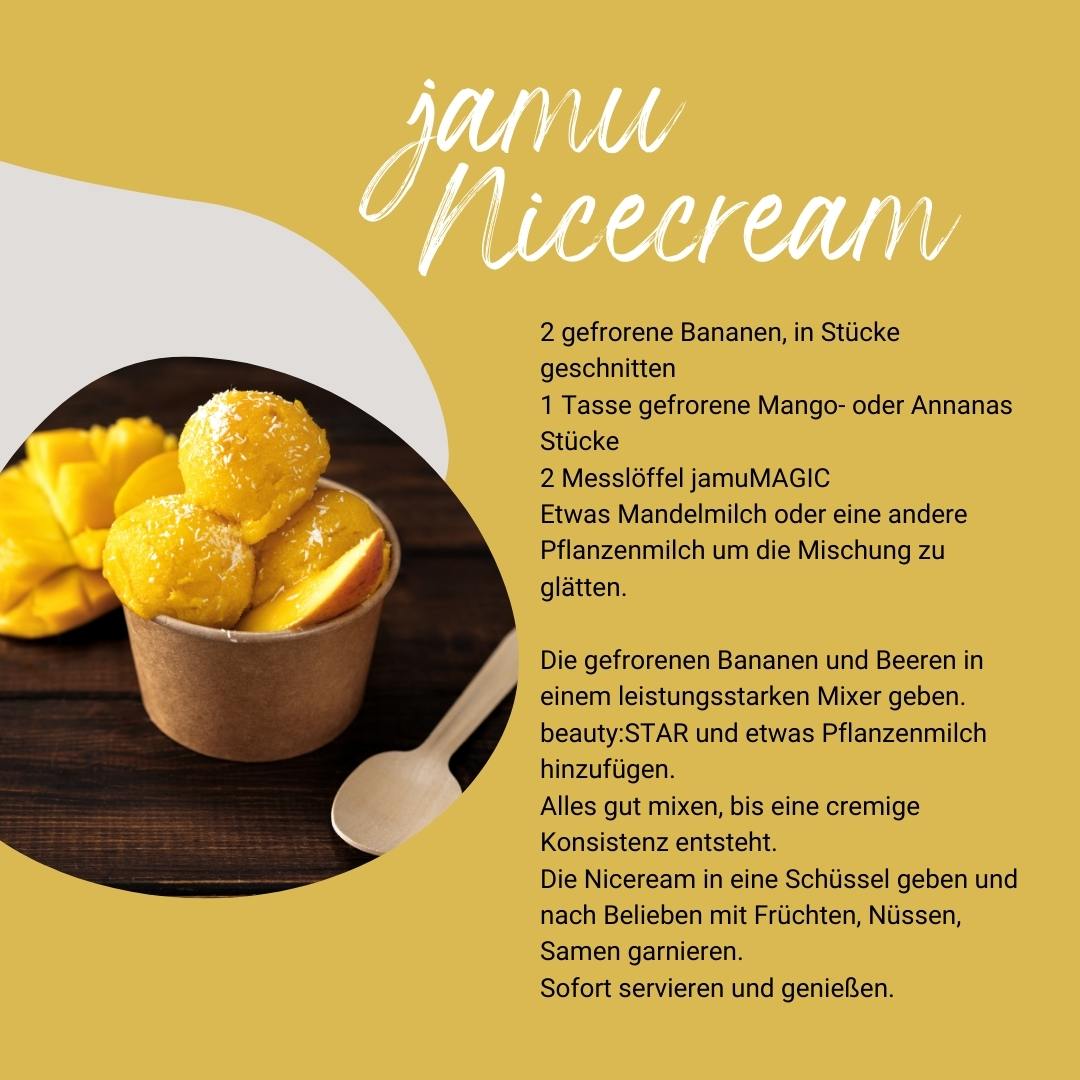 Nicecream Rezept mit jamu:MAGIC | JOY NATURALS